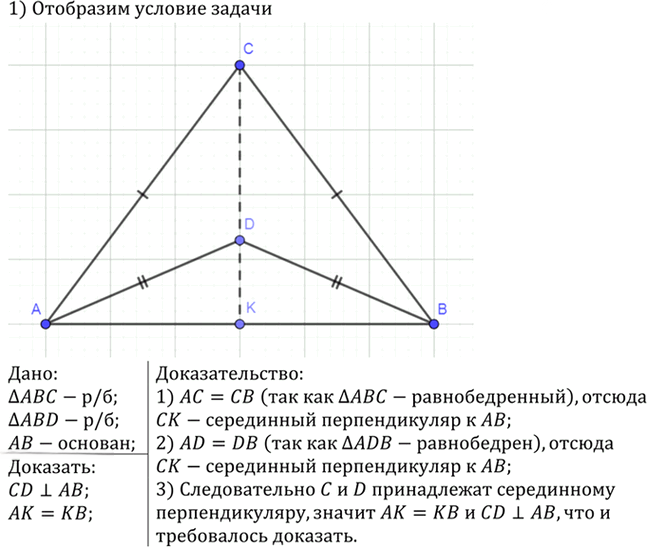 Иллюстрация к решению «Упр.682 ГДЗ Атанасян 7-9 класс по геометрии (Геометрия)», 2