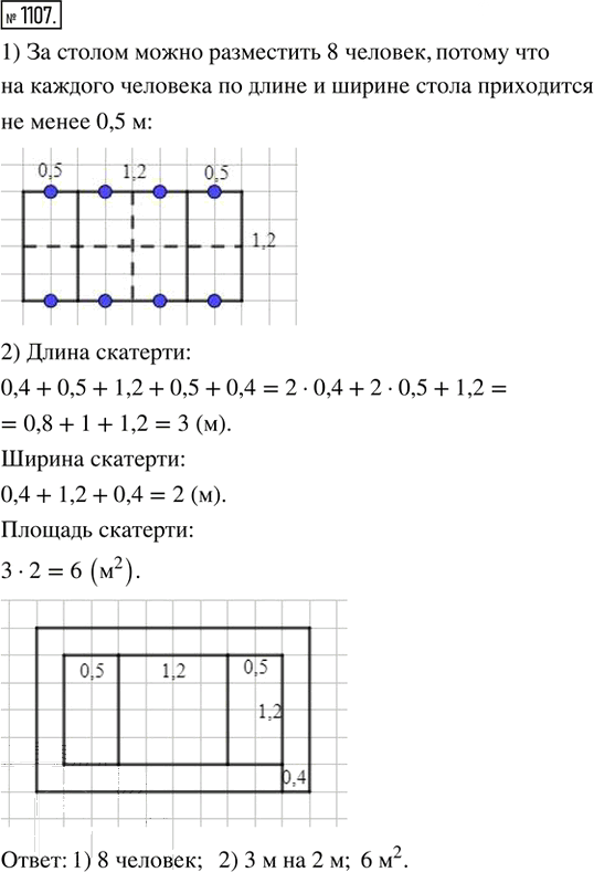 Иллюстрация к решению «Упр.1107 Часть 2 ГДЗ Дорофеев Петерсон 5 класс (Математика)», 1