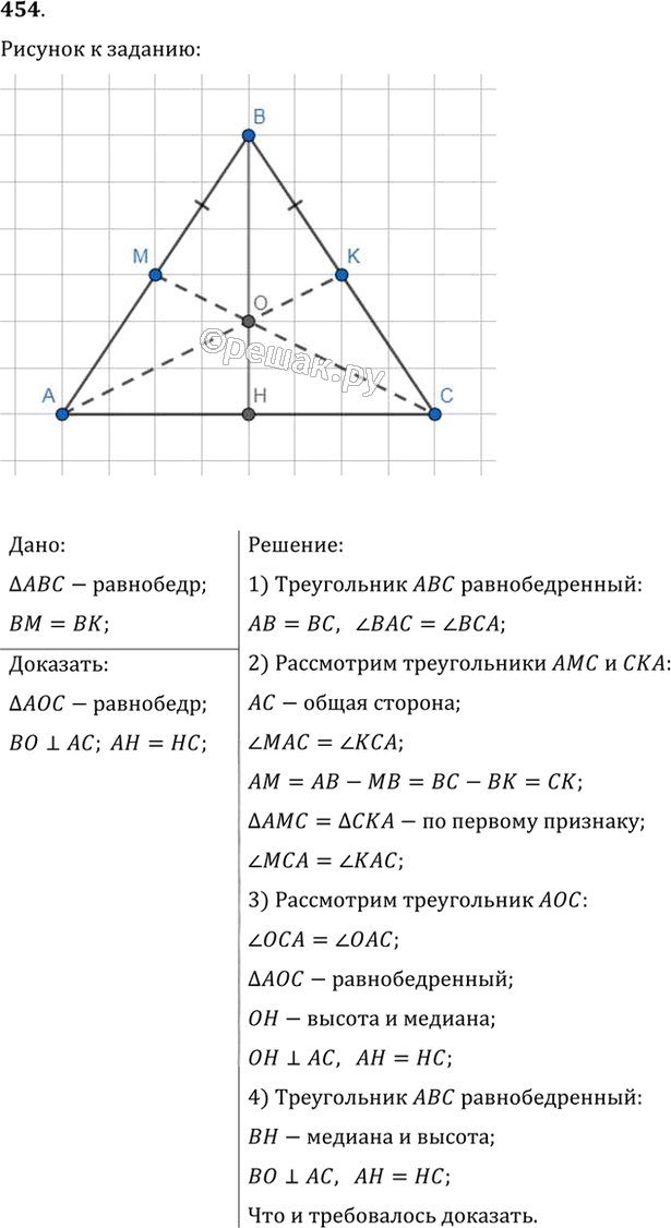 Иллюстрация к решению «Упр.454 ГДЗ Мерзляк Полонский 7 класс (Геометрия)», 1