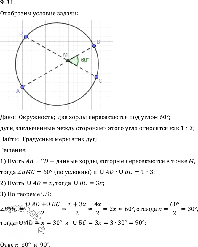 Иллюстрация к решению «Упр.31 Раздел 9 ГДЗ Погорелов 10-11 класс по геометрии (Геометрия)», 1