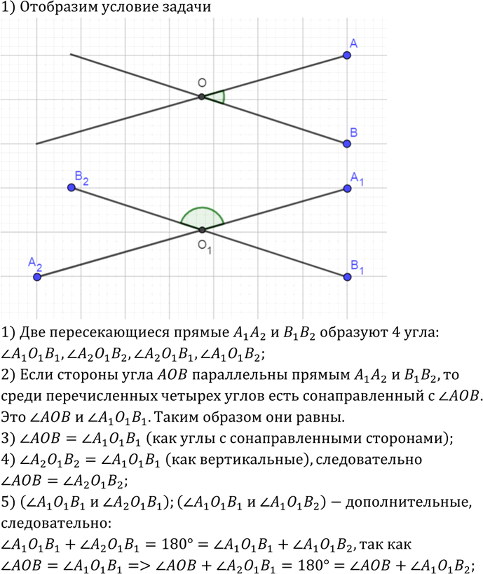 Иллюстрация к решению «Упр.97 ГДЗ Атанасян 10-11 класс по геометрии (Геометрия)», 1