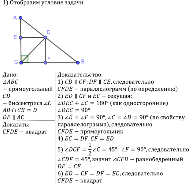 Иллюстрация к решению «Упр.411 ГДЗ Атанасян 7-9 класс по геометрии (Геометрия)», 2
