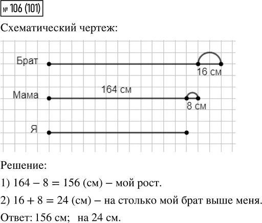 Иллюстрация к решению «Упр.106 Часть 2 ГДЗ Моро Бантова 4 класс (Математика)», 1