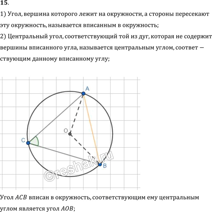 Иллюстрация к решению «Вопрос 15 Параграф 11 ГДЗ Погорелов 7-9 класс (Геометрия)», 1