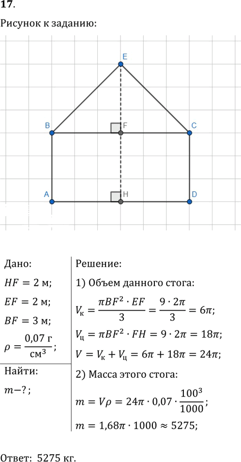 Иллюстрация к решению «Практика Упр.17 ГДЗ Атанасян 10-11 класс по геометрии (Геометрия)», 1