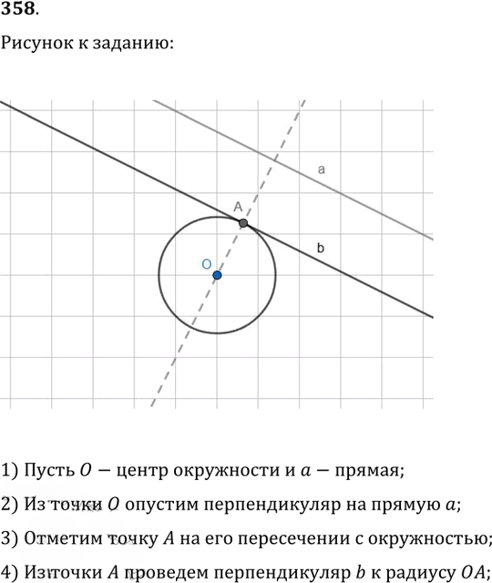 Иллюстрация к решению «Упр.358 ГДЗ Атанасян 7-9 класс по геометрии (Геометрия)», 1