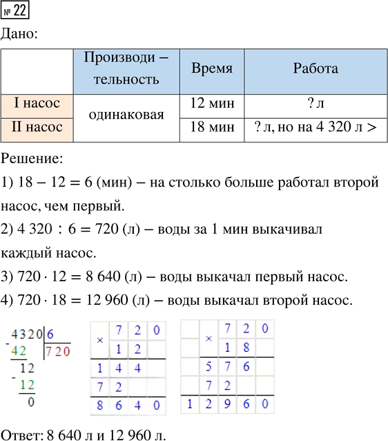 Иллюстрация к решению «Задание 22 Итоговое повторение (стр.99-104) Часть 2 ГДЗ Моро Бантова 4 класс (Математика)», 1