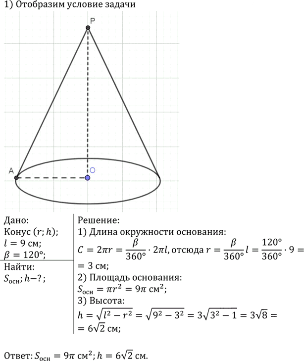 Иллюстрация к решению «Упр.1250 ГДЗ Атанасян 7-9 класс по геометрии (Геометрия)», 2
