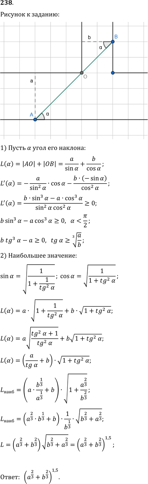 Иллюстрация к решению «Упр.238 Задачи повышенной сложности ГДЗ Колмогоров 10-11 класс (Алгебра)», 1