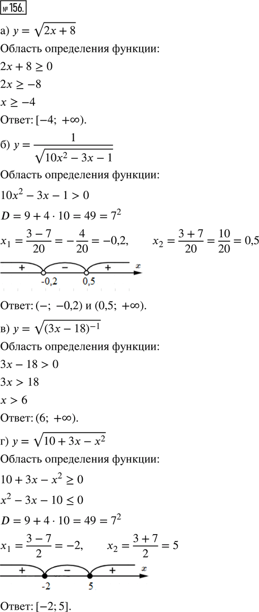 Иллюстрация к решению «Упр.156 Итоговое повторение ГДЗ Мордкович 8 класс (Алгебра)», 1