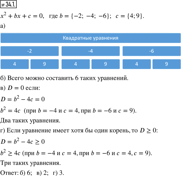 Иллюстрация к решению «Упр.34.1 ГДЗ Мордкович 8 класс (Алгебра)», 1