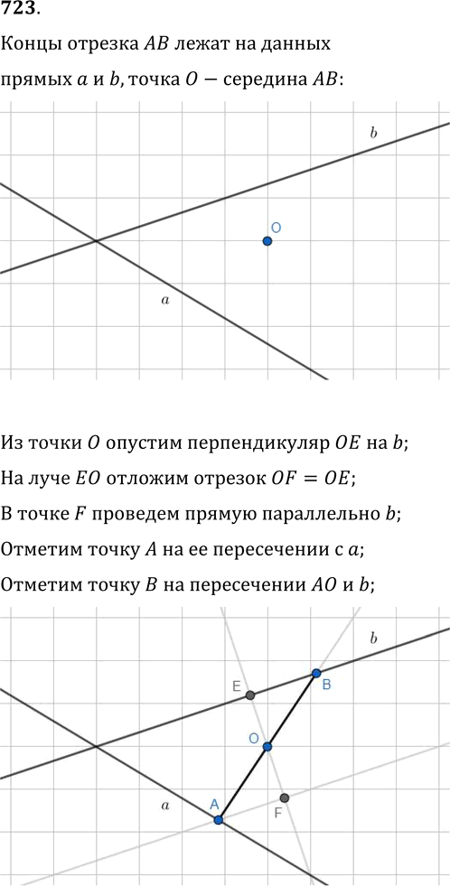 Иллюстрация к решению «Упр.723 ГДЗ Мерзляк Полонский 9 класс (Геометрия)», 1