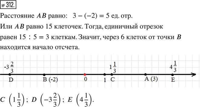 Иллюстрация к решению «Упр.312 Часть 2 ГДЗ Дорофеев Петерсон 6 класс (Математика)», 1