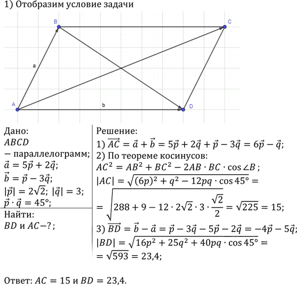 Иллюстрация к решению «Упр.1156 ГДЗ Атанасян 7-9 класс по геометрии (Геометрия)», 1