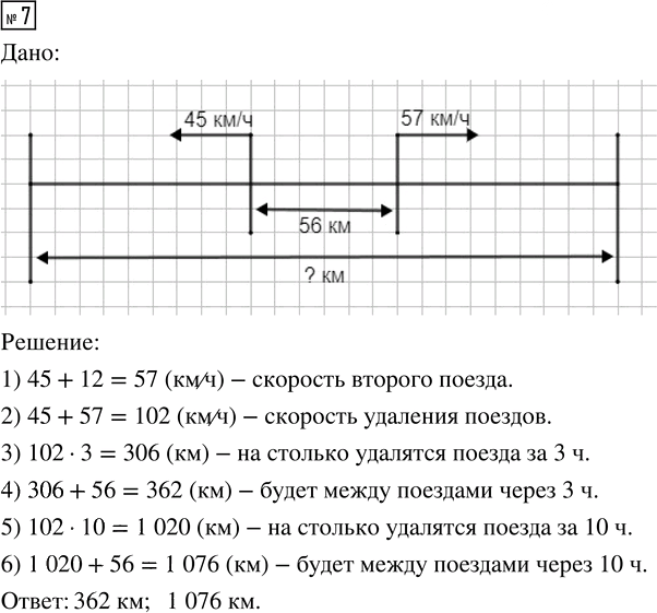 Иллюстрация к решению «Задание 7 Что узнали. Чему научились. Глава 5. Часть 2 ГДЗ Моро Бантова 4 класс (Математика)», 1