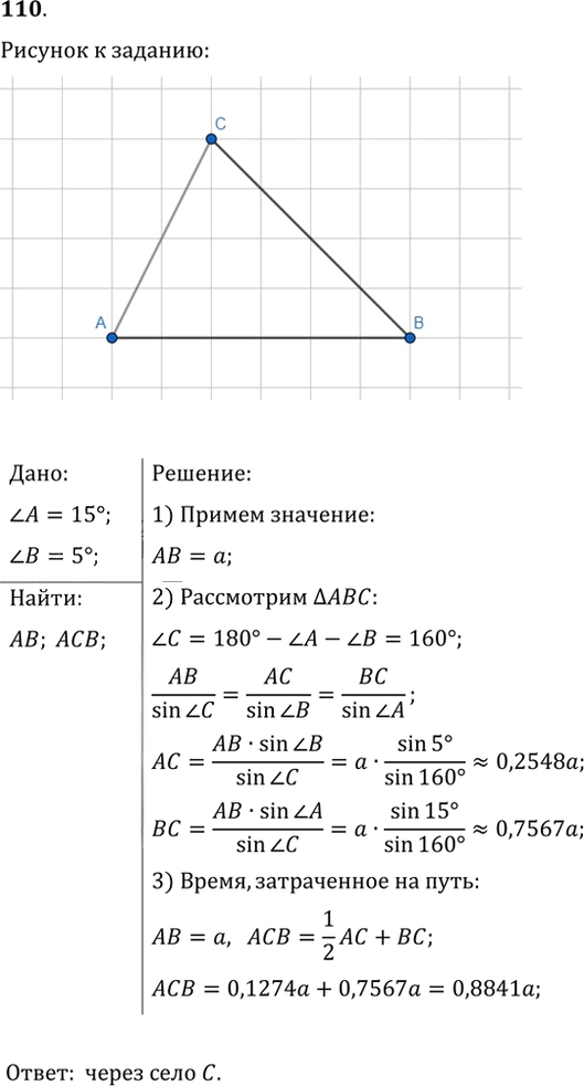 Иллюстрация к решению «Упр.110 ГДЗ Мерзляк Полонский 9 класс (Геометрия)», 1
