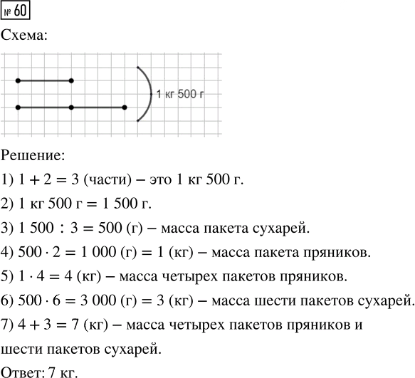 Иллюстрация к решению «Упр.60 Часть 2 ГДЗ Истомина 4 класс (Математика)», 1