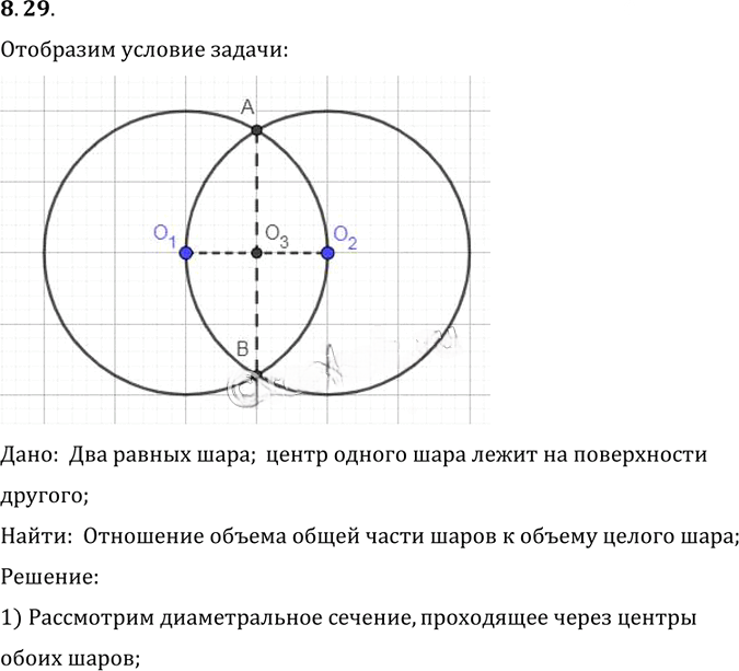 Иллюстрация к решению «Упр.29 Раздел 8 ГДЗ Погорелов 10-11 класс по геометрии (Геометрия)», 1