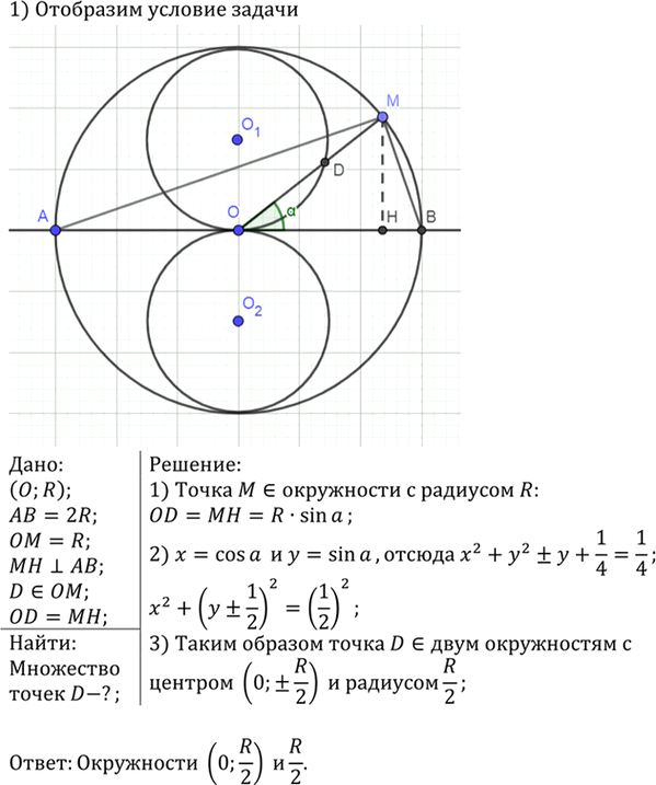 Иллюстрация к решению «Упр.906 ГДЗ Атанасян 7-9 класс по геометрии (Геометрия)», 1