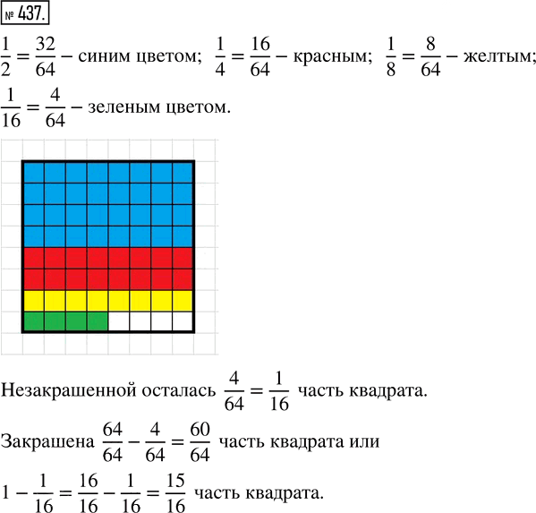 Иллюстрация к решению «Упр.437 ГДЗ Зубарева Мордкович 5 класс ФГОС (Математика)», 1