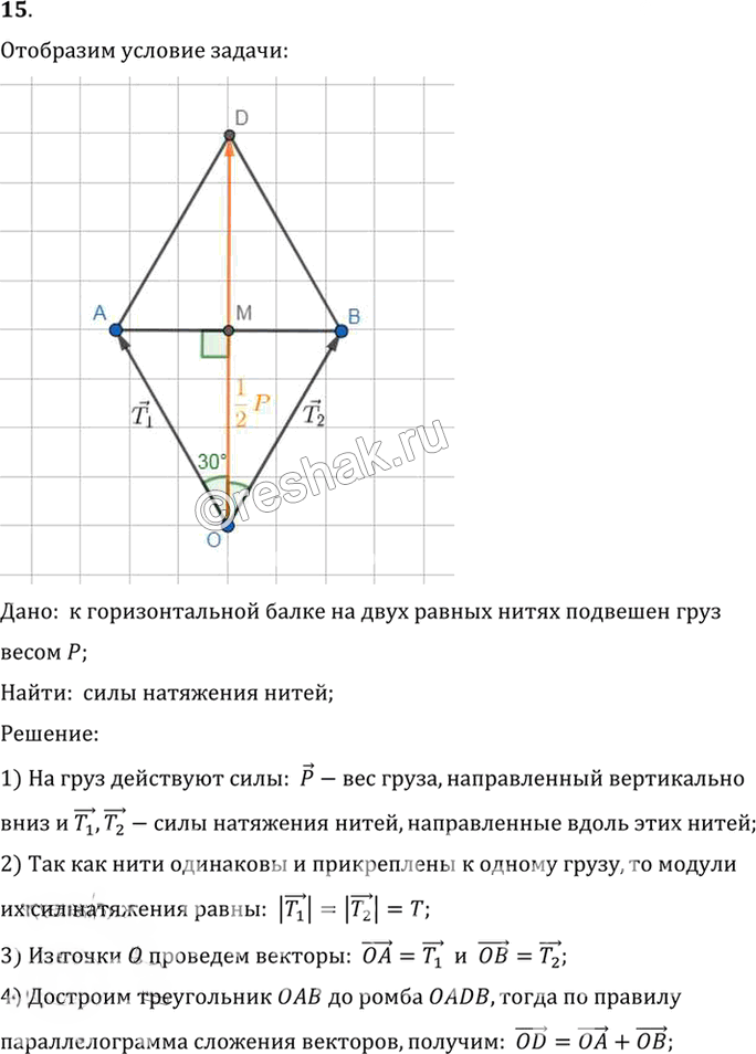 Иллюстрация к решению «Упр.10.15 ГДЗ Погорелов 7-9 класс (Геометрия)», 1