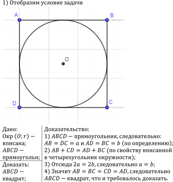 Иллюстрация к решению «Упр.721 ГДЗ Атанасян 7-9 класс по геометрии (Геометрия)», 2