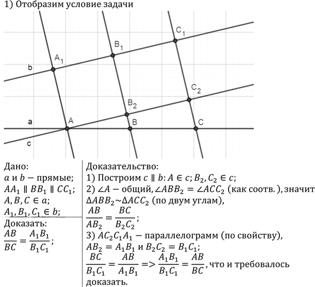 Иллюстрация к решению «Упр.665 ГДЗ Атанасян 7-9 класс по геометрии (Геометрия)», 1