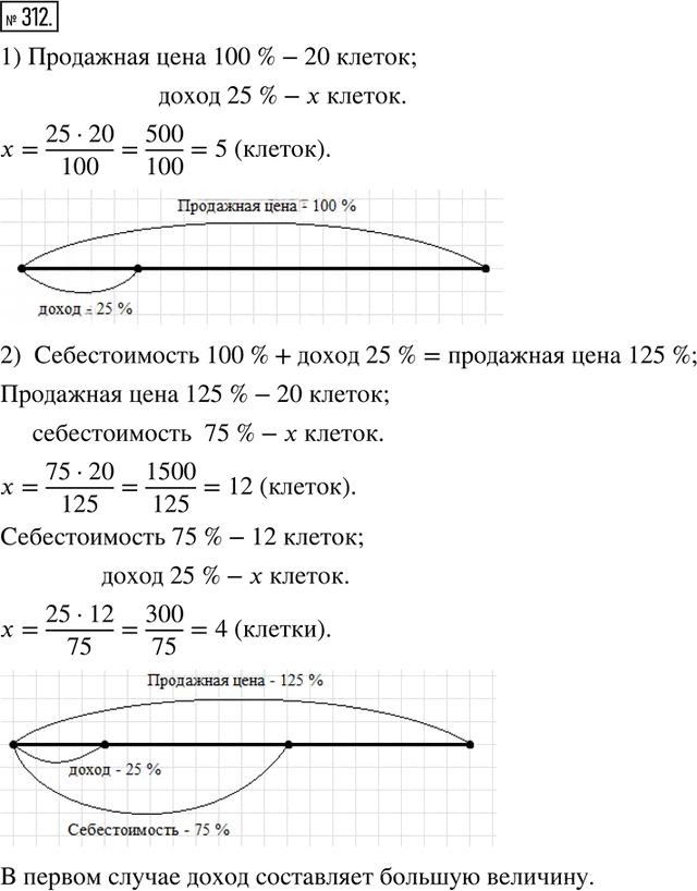 Иллюстрация к решению «Упр.312 Часть 1 ГДЗ Дорофеев Петерсон 6 класс (Математика)», 1