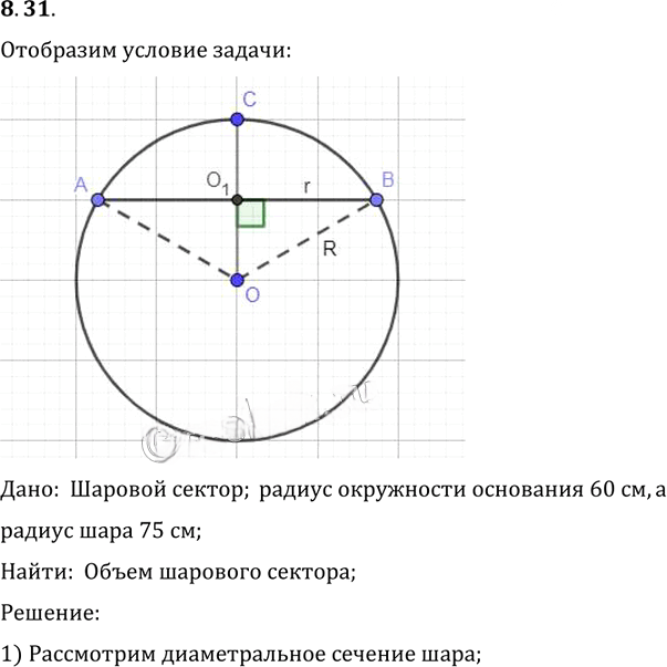 Иллюстрация к решению «Упр.31 Раздел 8 ГДЗ Погорелов 10-11 класс по геометрии (Геометрия)», 1
