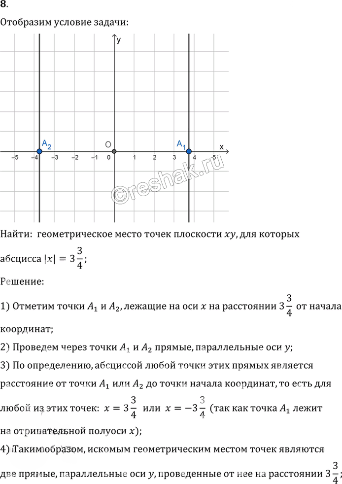 Иллюстрация к решению «Упр.8.8 ГДЗ Погорелов 7-9 класс (Геометрия)», 1