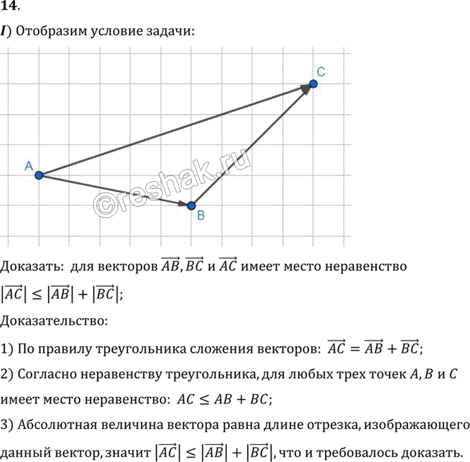 Иллюстрация к решению «Упр.10.14 ГДЗ Погорелов 7-9 класс (Геометрия)», 1