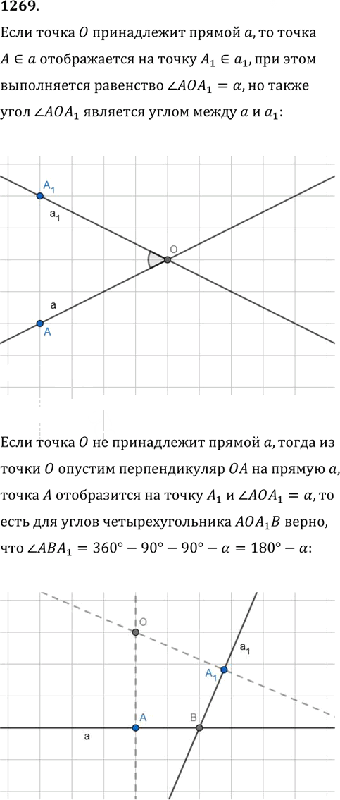 Иллюстрация к решению «Упр.1269 ГДЗ Атанасян 7-9 класс по геометрии (Геометрия)», 1