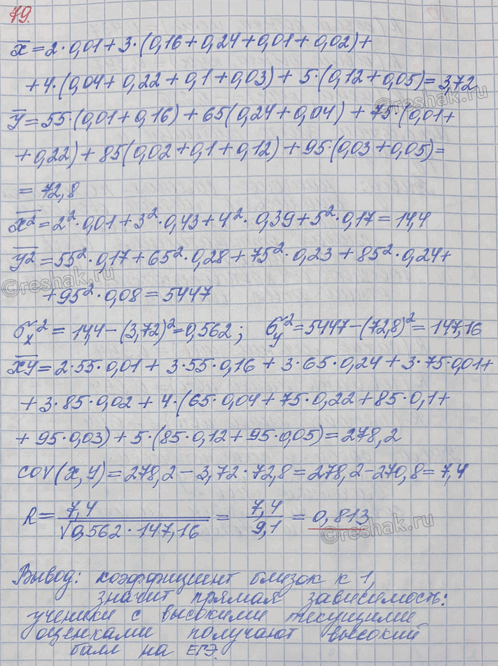 Иллюстрация к решению «Упр.79 ГДЗ Бунимович Булычев 11 класс (Алгебра)», 1