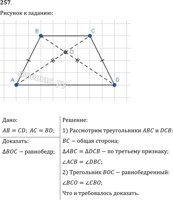 Иллюстрация к решению «Упр.257 ГДЗ Мерзляк Полонский 7 класс (Геометрия)», 1