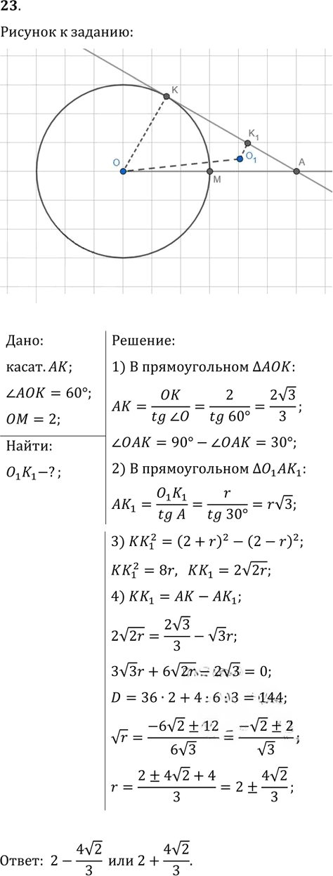 Иллюстрация к решению «Подготовка к ЕГЭ Задание 16 Упр.23 ГДЗ Атанасян 10-11 класс по геометрии (Геометрия)», 1