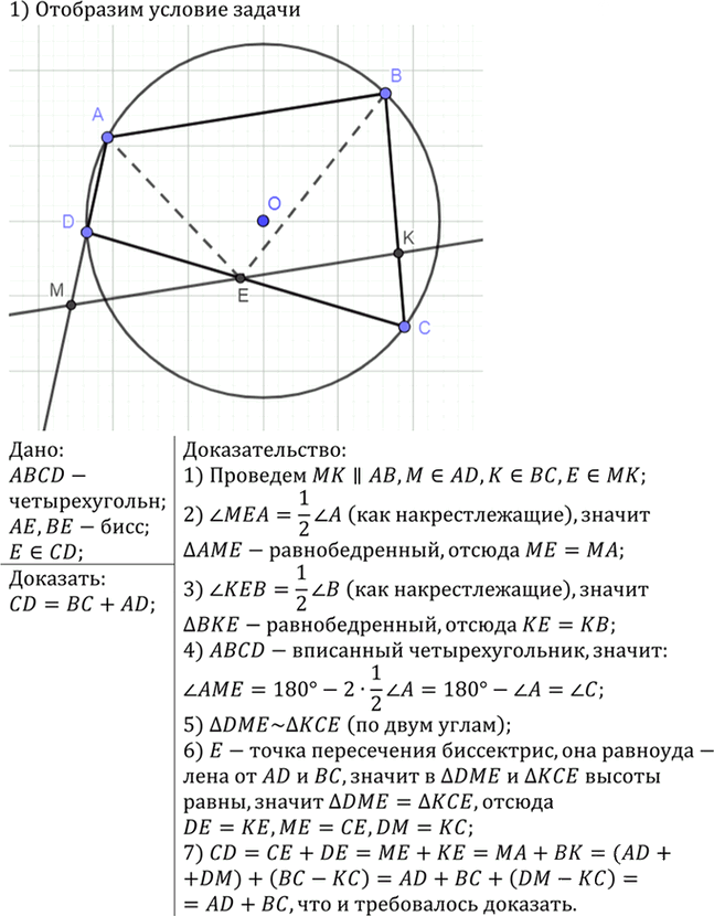 Иллюстрация к решению «Упр.914 ГДЗ Атанасян 7-9 класс по геометрии (Геометрия)», 1