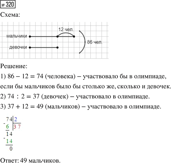 Иллюстрация к решению «Упр.320 Часть 1 ГДЗ Истомина 4 класс (Математика)», 1
