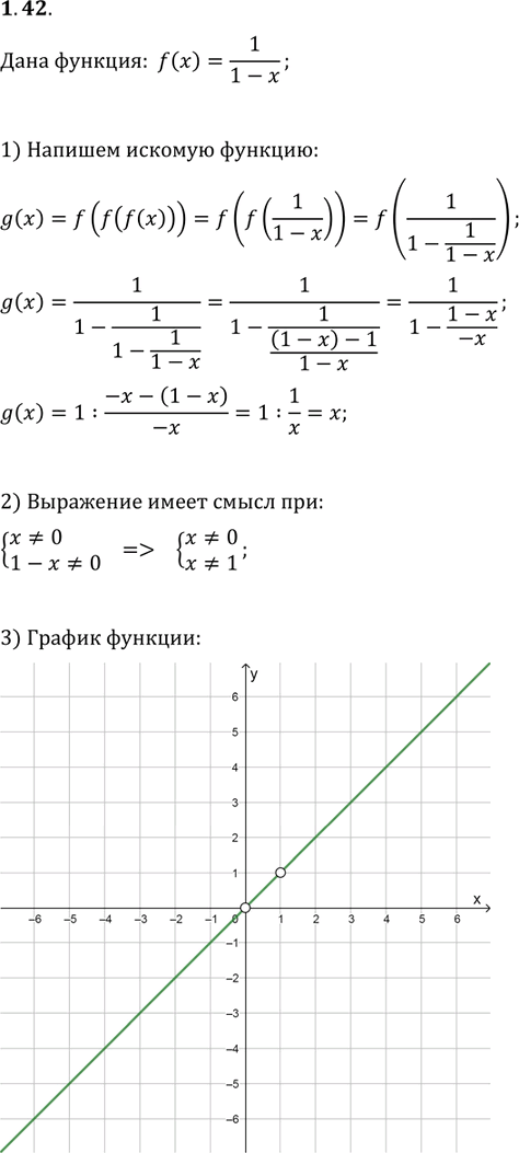 Иллюстрация к решению «Упр.1.42 ГДЗ Мерзляк Поляков 9 класс (Алгебра)», 1