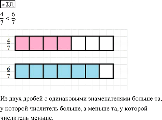Иллюстрация к решению «Упр.331 Рабочая тетрадь №2 ГДЗ Мерзляк Полонский 5 класс (Математика)», 1