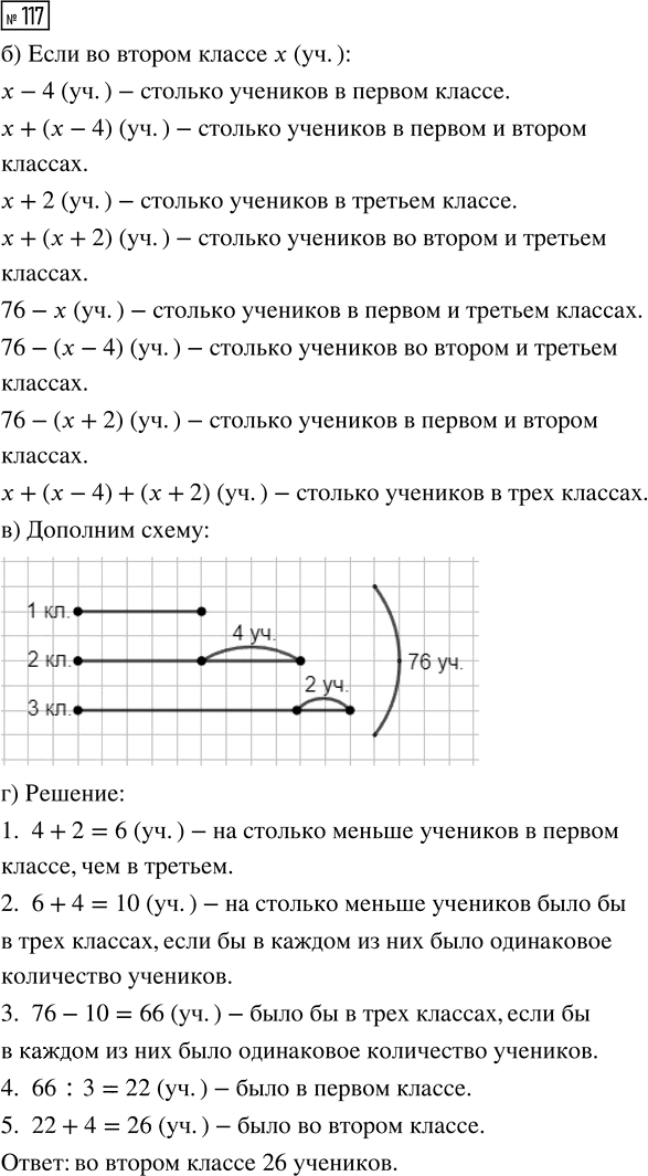 Иллюстрация к решению «Упр.117 Часть 2 ГДЗ Рабочая тетрадь Истомина 4 класс (Математика)», 1