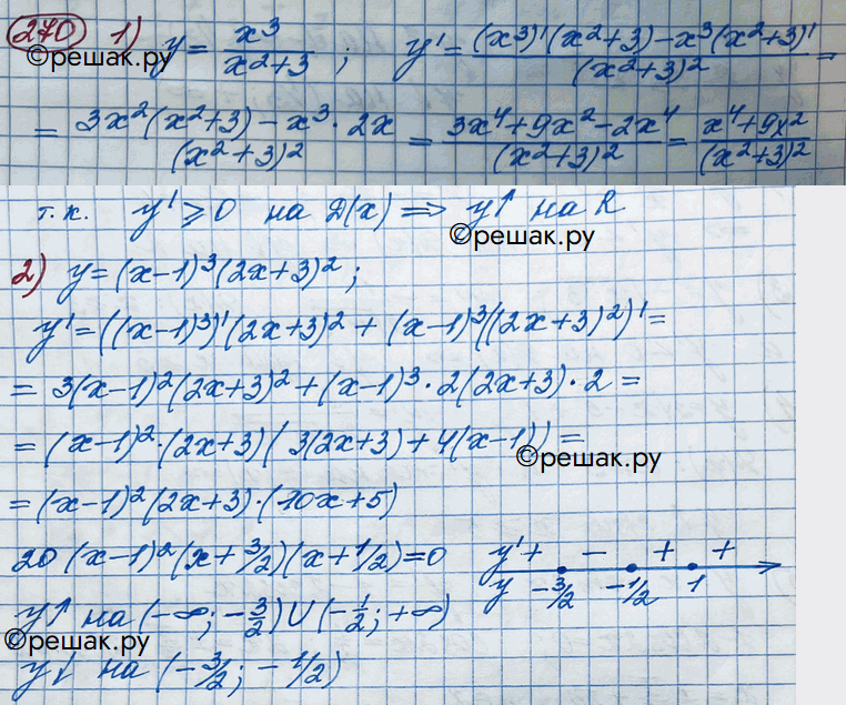 Иллюстрация к решению «Упр.270 ГДЗ Колягин Ткачёва 11 класс (Алгебра)», 3
