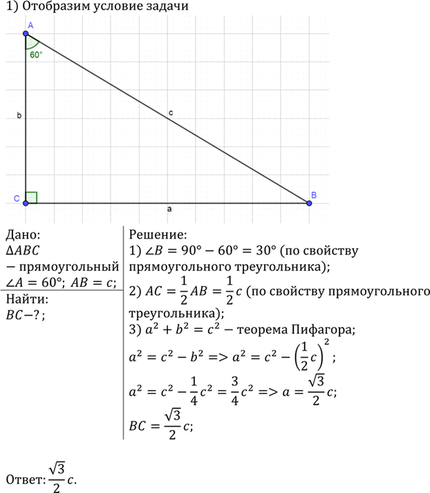 Иллюстрация к решению «Упр.485 ГДЗ Атанасян 7-9 класс по геометрии (Геометрия)», 2