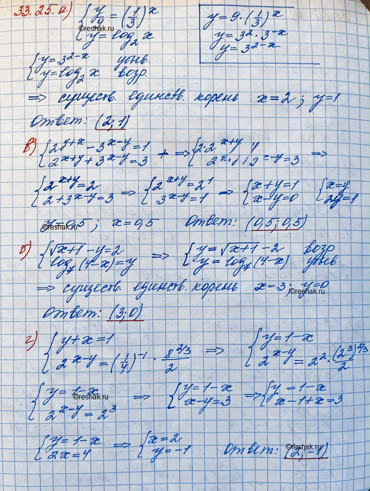 Иллюстрация к решению «Упр.33.25 ГДЗ Мордковича 11 класс профильный уровень (Алгебра)», 3