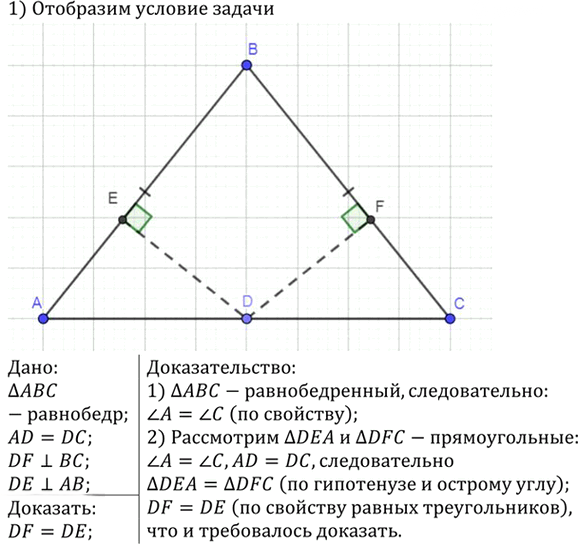 Иллюстрация к решению «Упр.274 ГДЗ Атанасян 7-9 класс по геометрии (Геометрия)», 2