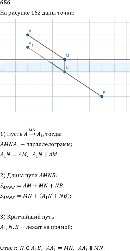 Иллюстрация к решению «Упр.656 ГДЗ Мерзляк Полонский 9 класс (Геометрия)», 1