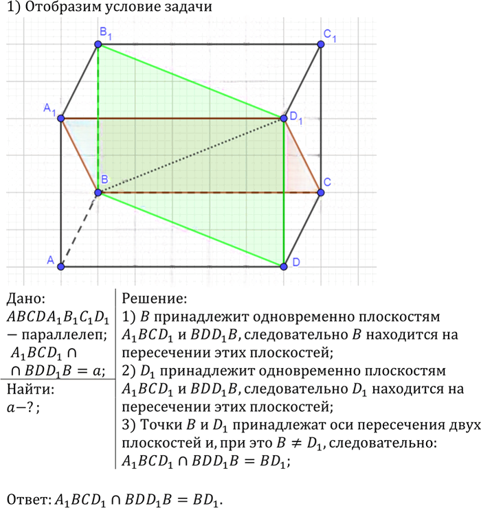 Иллюстрация к решению «Упр.113 ГДЗ Атанасян 10-11 класс по геометрии (Геометрия)», 1