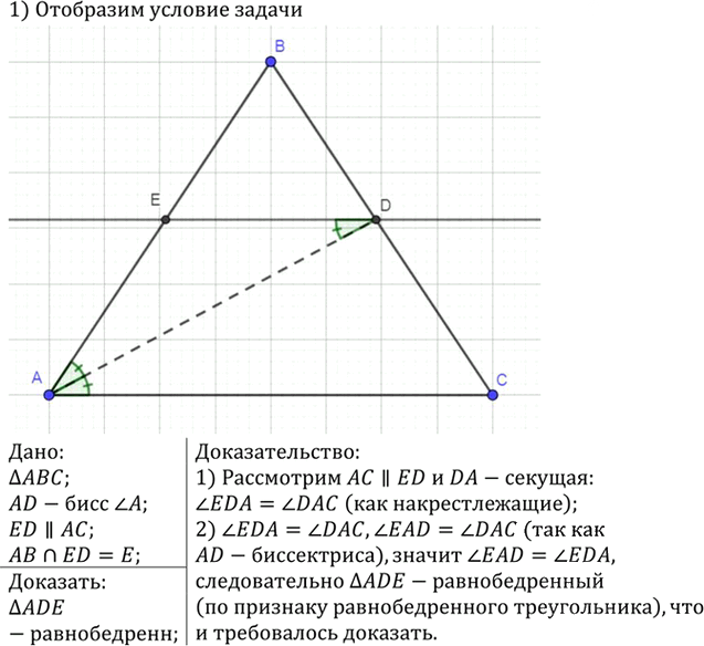 Иллюстрация к решению «Упр.244 ГДЗ Атанасян 7-9 класс по геометрии (Геометрия)», 2