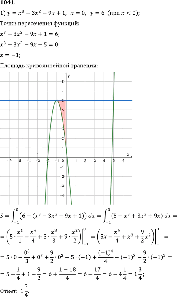 Иллюстрация к решению «Упр.1041 ГДЗ Алимов 10-11 класс (Алгебра)», 1