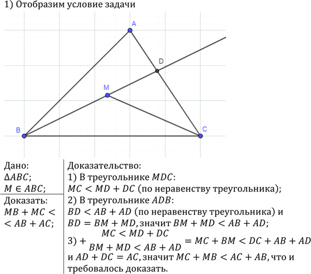 Иллюстрация к решению «Упр.312 ГДЗ Атанасян 7-9 класс по геометрии (Геометрия)», 1
