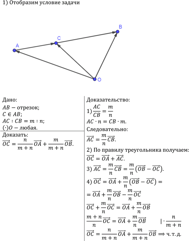 Иллюстрация к решению «Упр.994 ГДЗ Атанасян 7-9 класс по геометрии (Геометрия)», 1